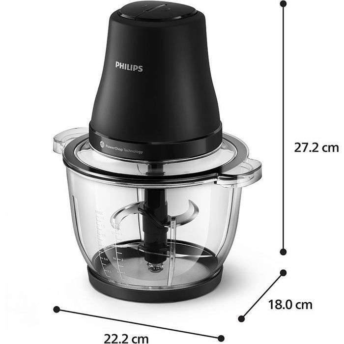 Tritacarne elettrico - PHILIPS Serie 3000 - HR1502/00 - 500 W - Nero-2