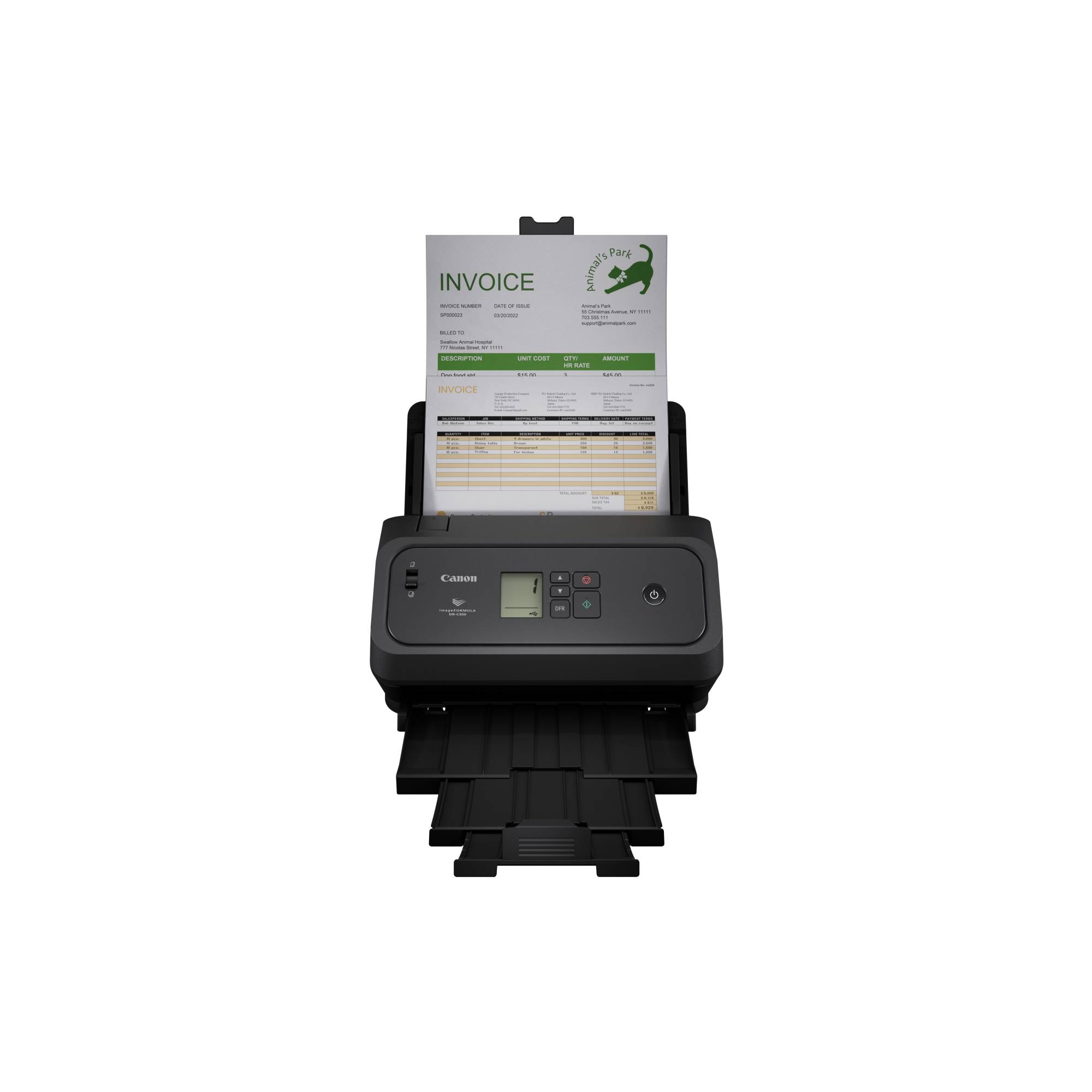 CANON DR-C350 A4 Dokumentenscanner 50ppm/A4/100ADF/USB3.2/USB-C-4