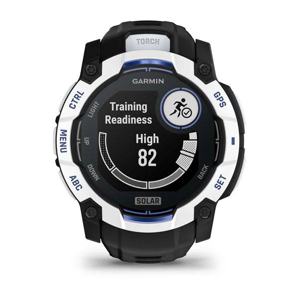 Garmin instinct® 3 solar 50mm schwarz/steinweiß mit silikon-wechselarmband 26 mm schwarz-2