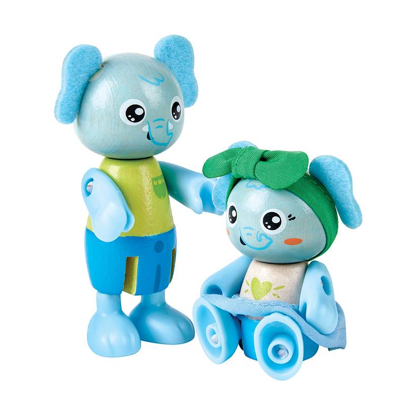Figura da gioco della famiglia dell'elefante-2