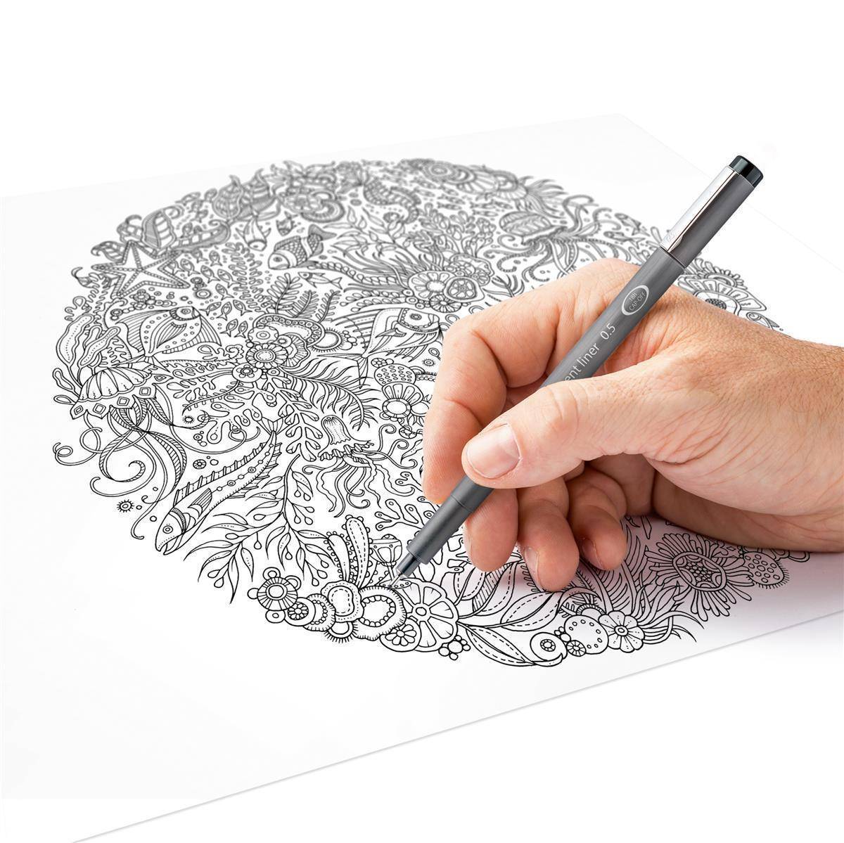 Espositore 120 fineliner Staedtler Pigment Liner tratti assortiti - 308 CA120-1