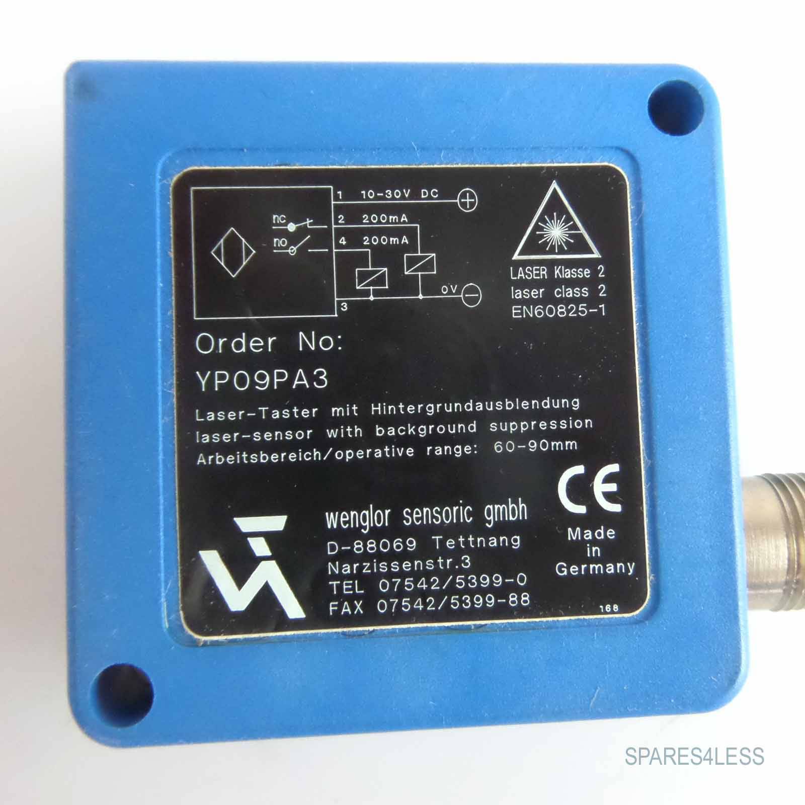 Wenglor Laserdistanzsensor YP09PA3-2