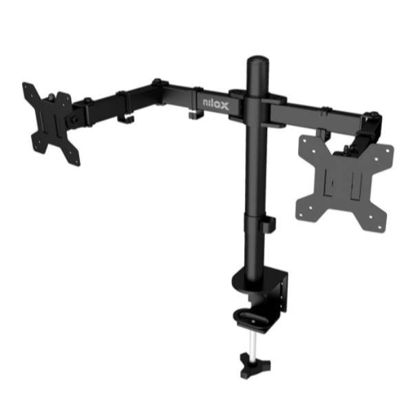 SUPPORTO MONITOR 2 BRACCI NERO-0