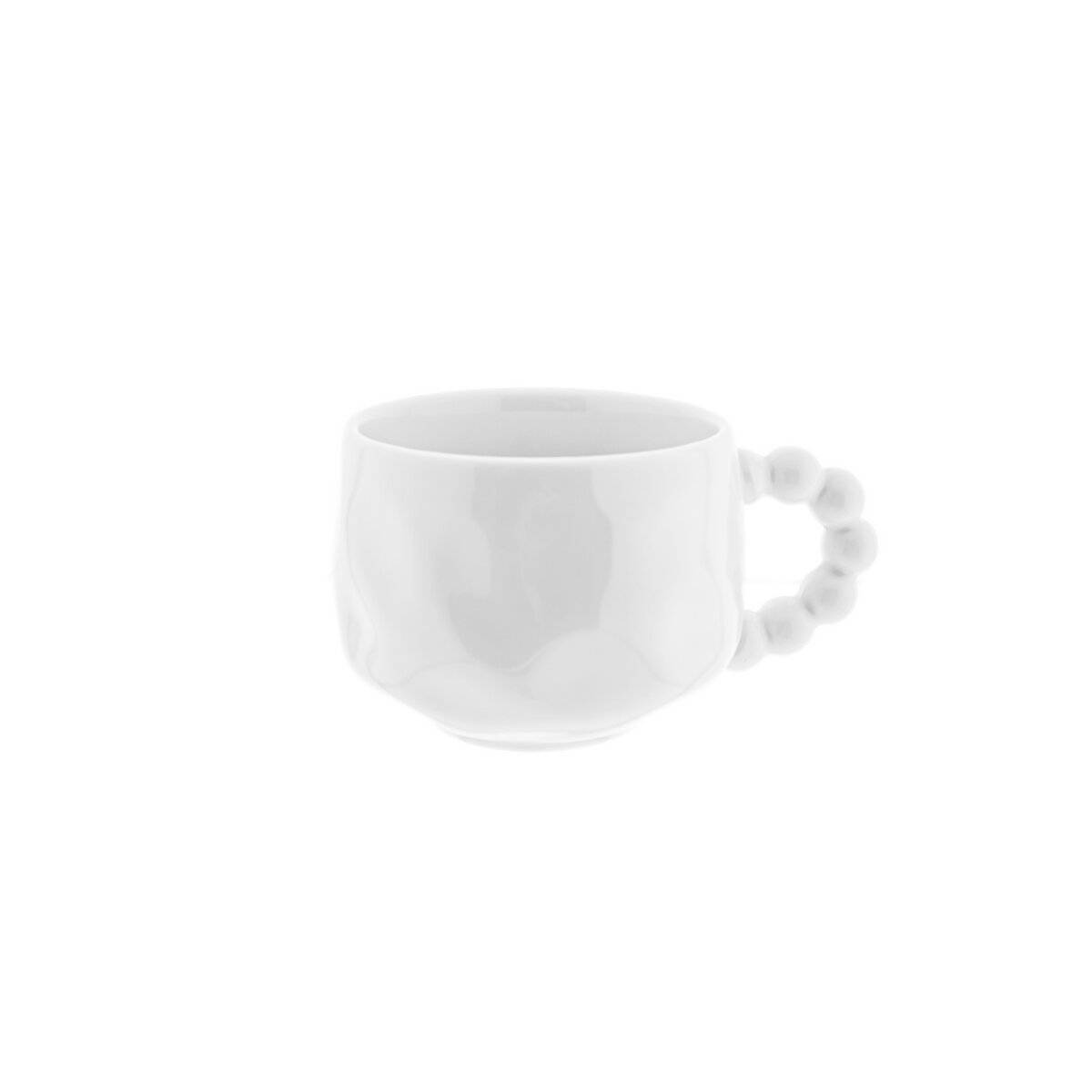 Set di tazzine e piattini da caffè Pearly, 180 ml, porcellana - 12 pezzi-1