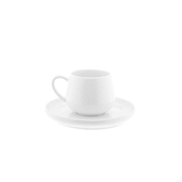 Set di 12 tazze da caffè New Moon in porcellana di alta qualità - 100 ml