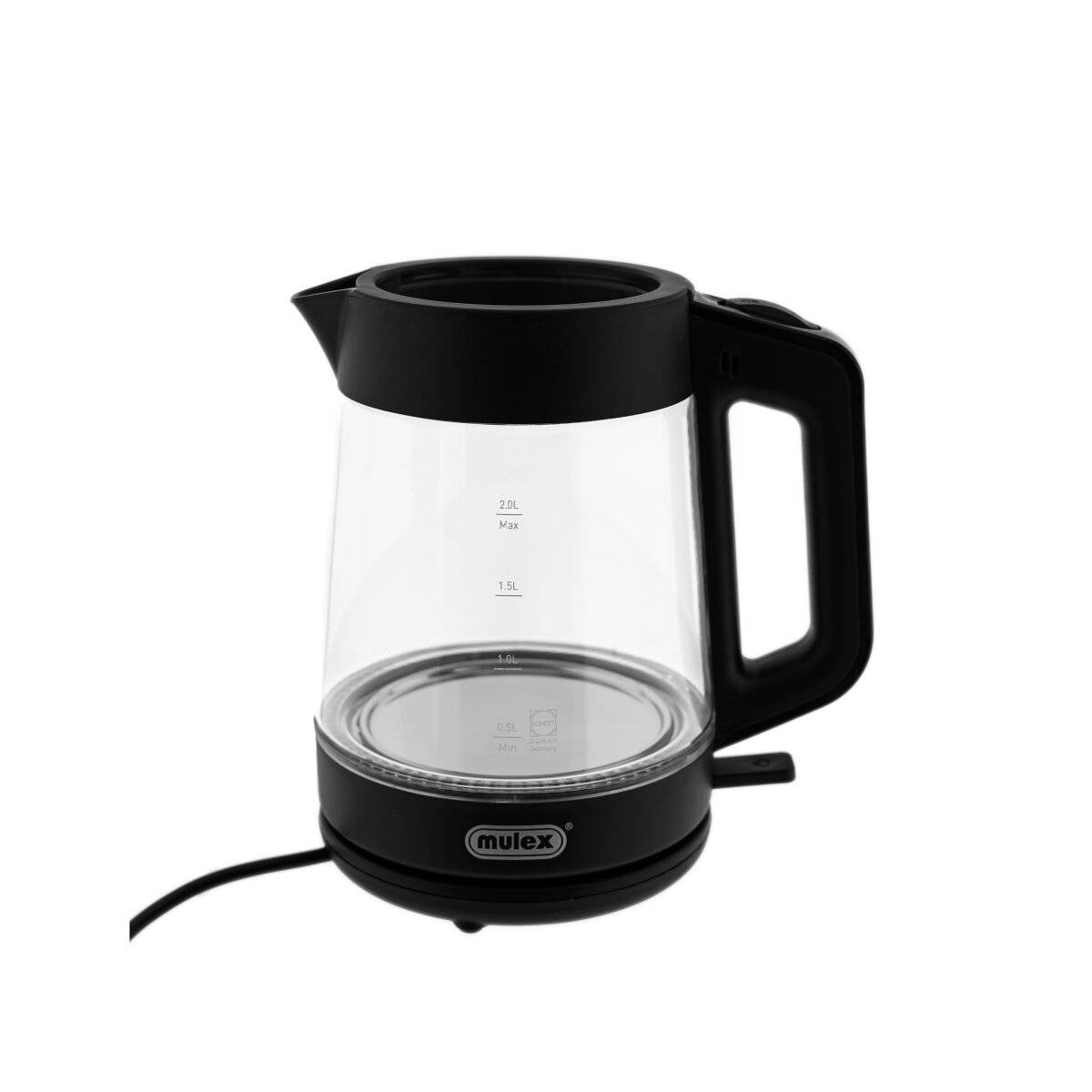 Bollitore e teiera in vetro 2 in 1 Mulex Tea Express - 1L + 2L - Nero-2