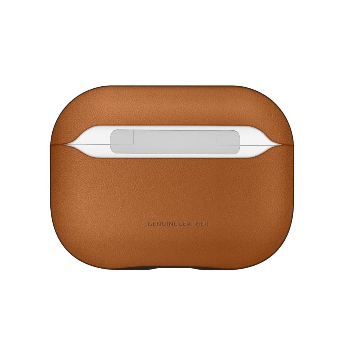 Custodia in pelle Tech-Protect NaturalFit per AirPods Pro 3 con tracolla, marrone-1