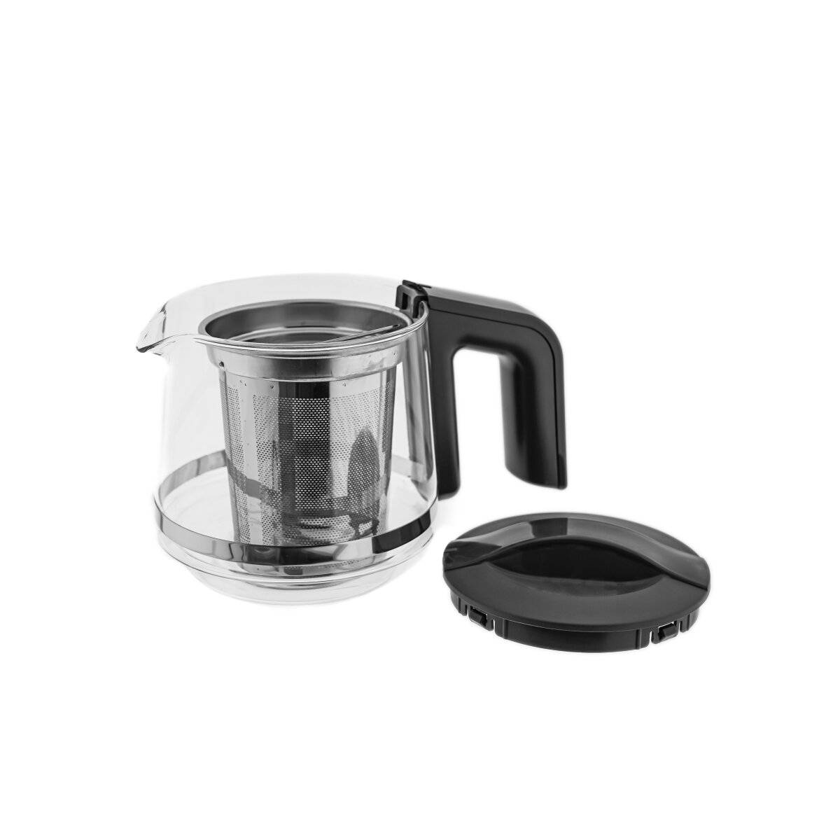 Bollitore e teiera in vetro 2 in 1 Mulex Tea Express - 1L + 2L - Grigio-1