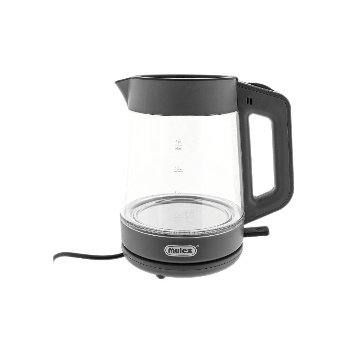 Bollitore e teiera in vetro 2 in 1 Mulex Tea Express - 1L + 2L - Grigio-2