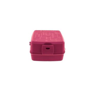 Contenitore multiuso per pane e pranzo con posate (02 1164) Rosa