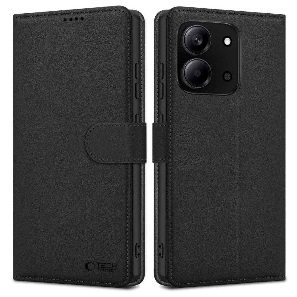 Custodia a portafoglio Tech Protect compatibile con Xiaomi Poco C85 Nero-0