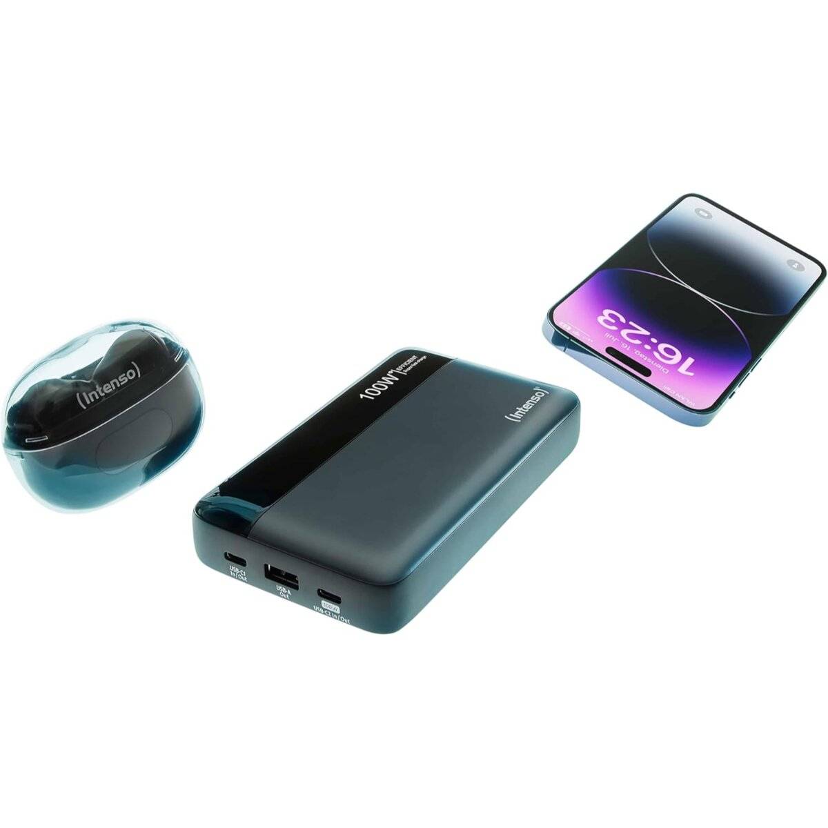 Power Bank Intenso da 20000 mAh con USB-C da 100 W – Batteria a ricarica rapida per laptop e smartphone-1