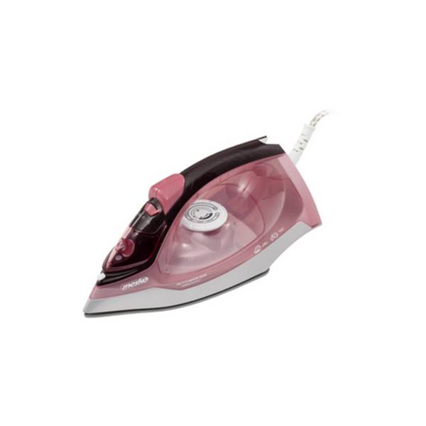 Ferro da stiro a vapore Mesko MS 5028 2600 W - Stiratura a secco e a vapore, rosa-bianco