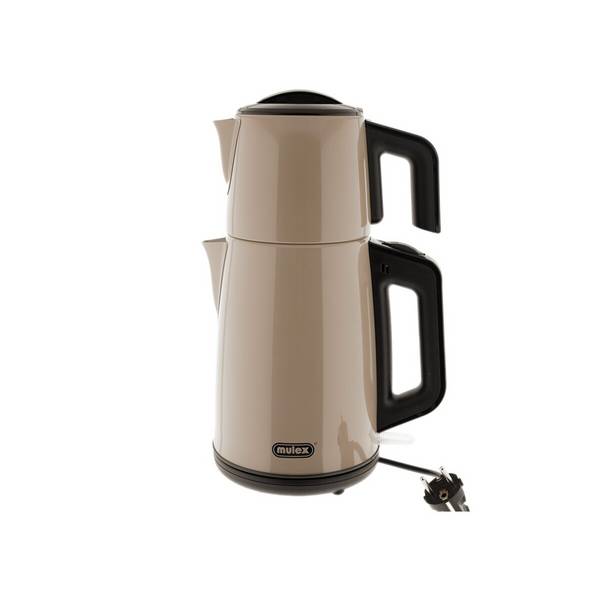 Bollitore e macchina per il tè 2 in 1 Mulex Tea Express in acciaio inossidabile - Beige - 1,2L + 2L