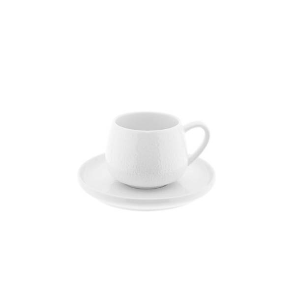 Set di 12 tazze da caffè New Moon in porcellana di alta qualità - 220 ml