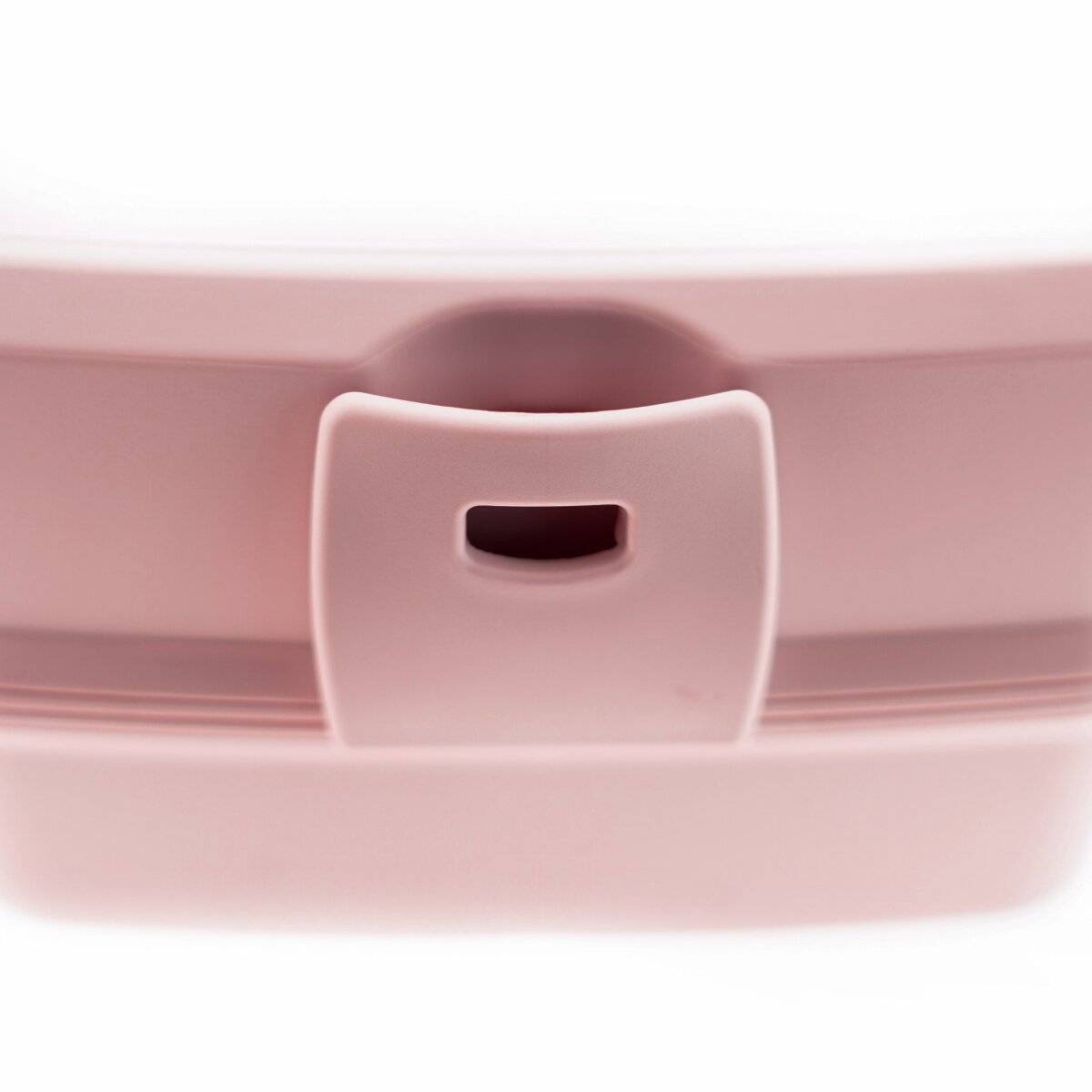 Contenitore multiuso per pane e pranzo con posate (02 1164) Rosa-2