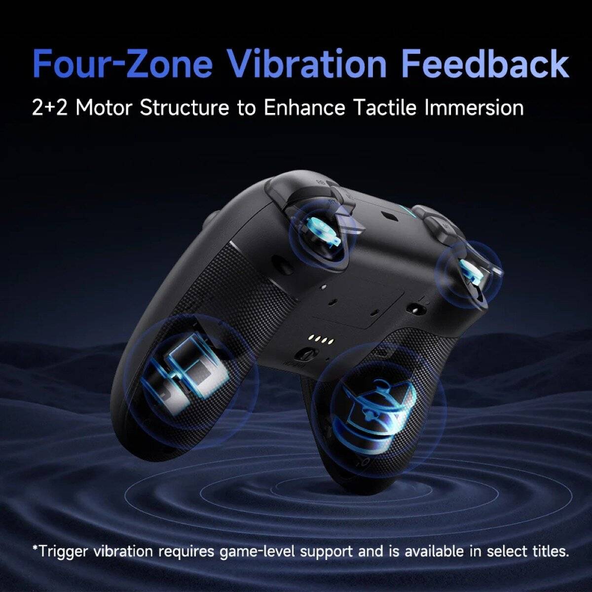 Controller wireless EasySMX X05 Pro compatibile con Switch, Windows, Android e iOS Bianco-3