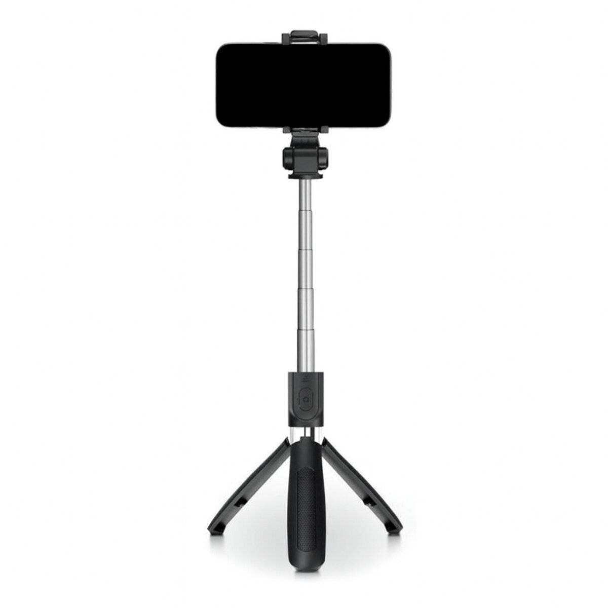TechProtect L01S Selfie Stick Bluetooth con treppiede 70 cm Nero-0