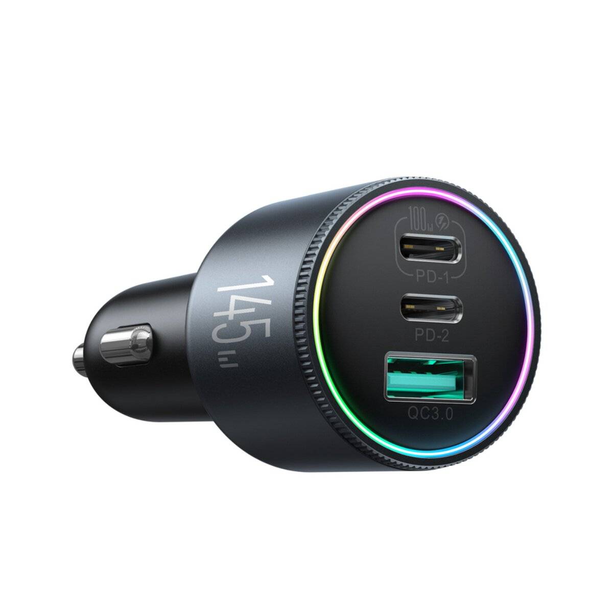 Caricabatterie per auto Joyroom JR-CCN07 da 145 W con 2 cavi USB-C, USB-A e USB-C da 100 W-1
