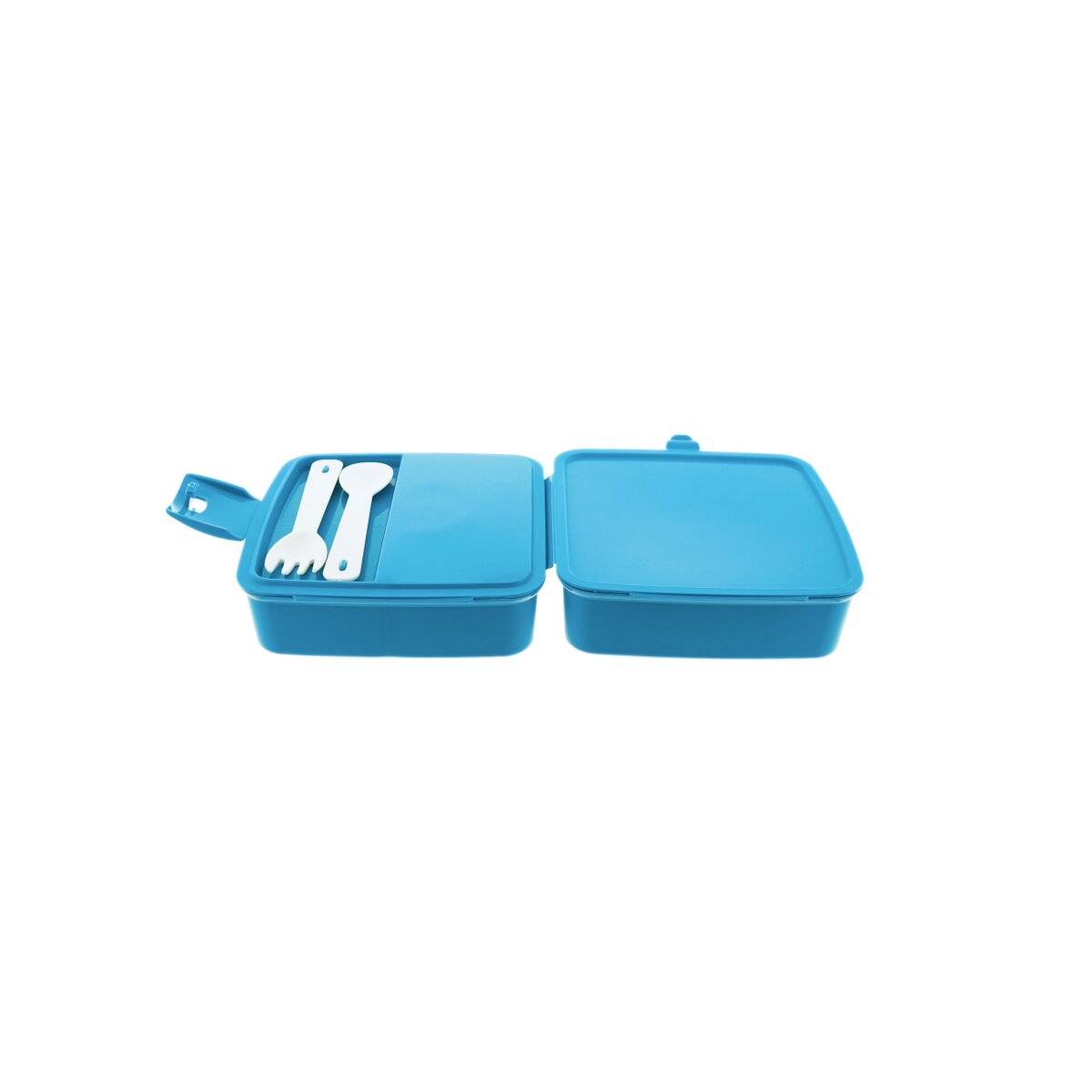 Contenitore multiuso per pane e pranzo con posate (02 1164) Blu-1