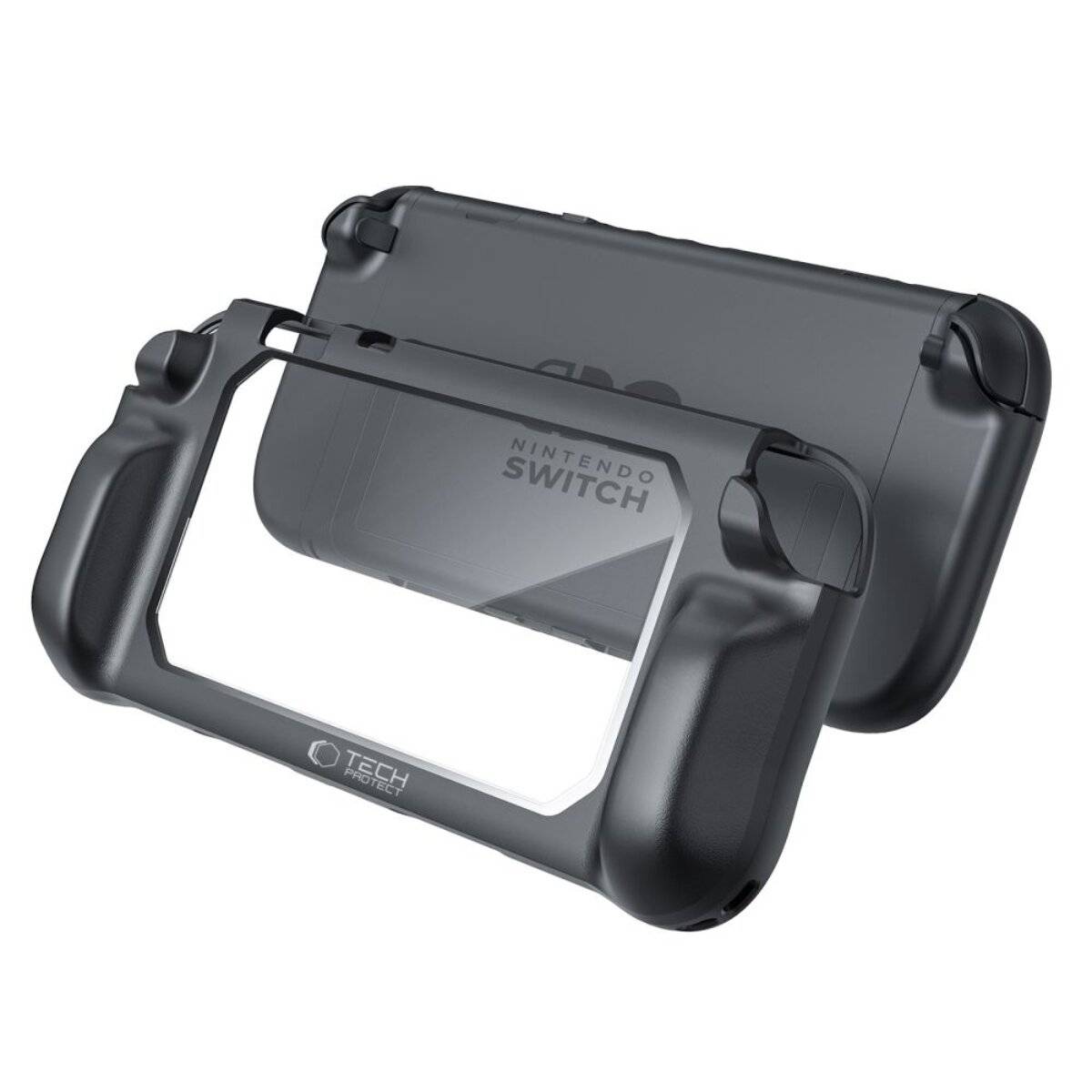 Custodia protettiva Tech-Protect MagMat per Nintendo Switch 2 – Nero Trasparente-2