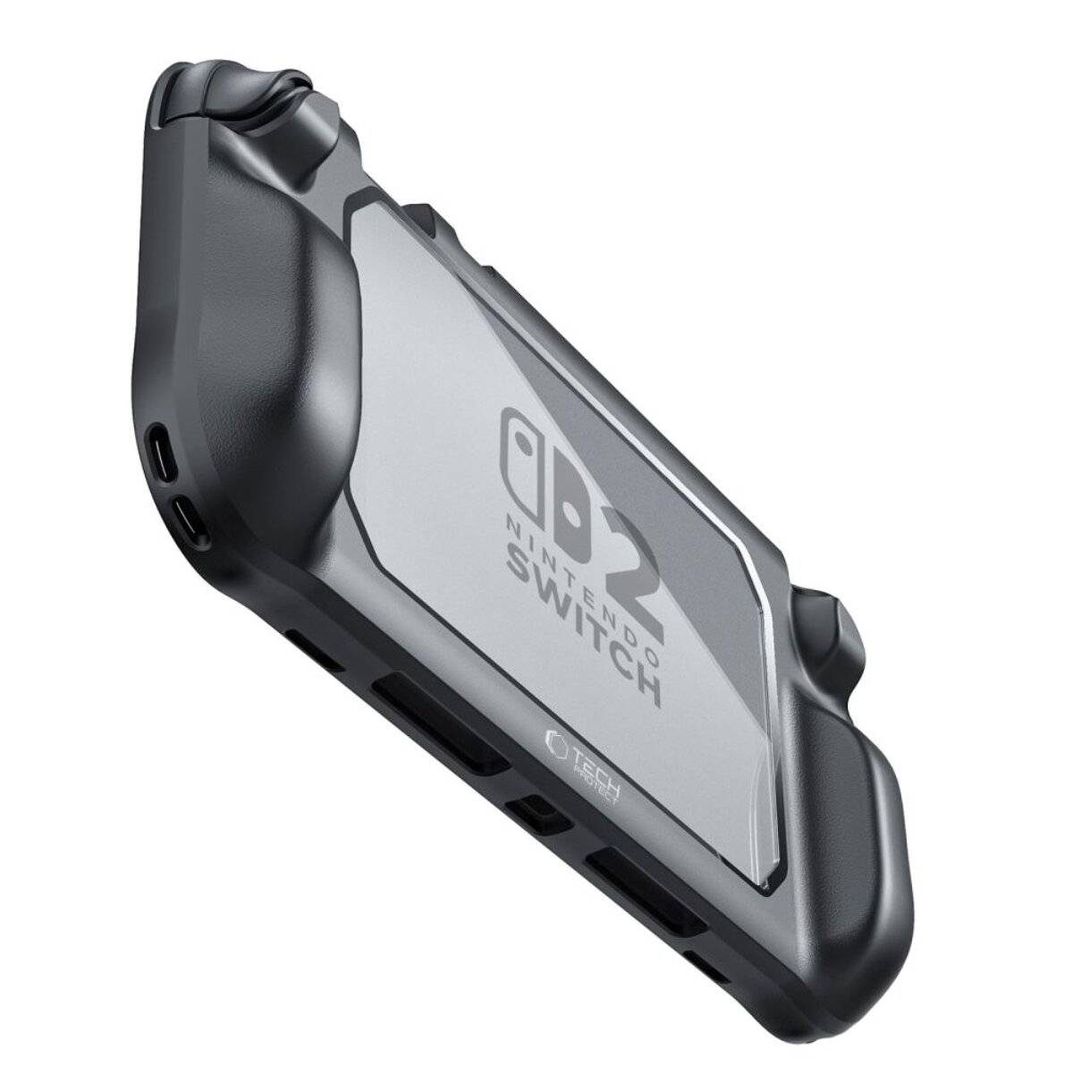 Custodia protettiva Tech-Protect MagMat per Nintendo Switch 2 – Nero Trasparente-3