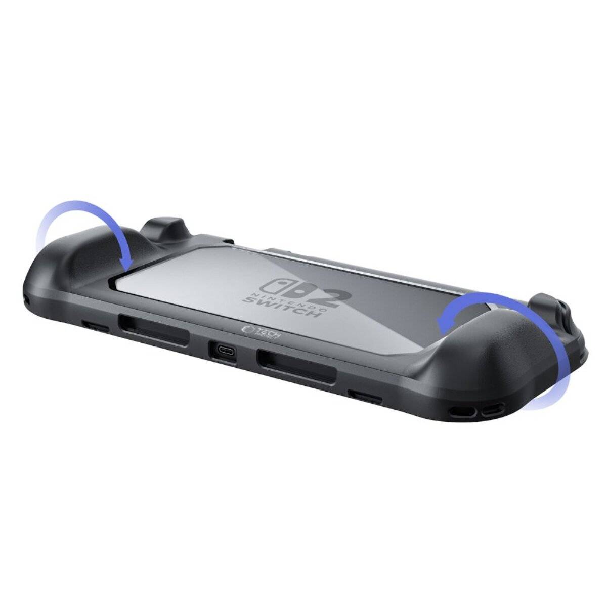 Custodia protettiva Tech-Protect MagMat per Nintendo Switch 2 – Nero Trasparente-4