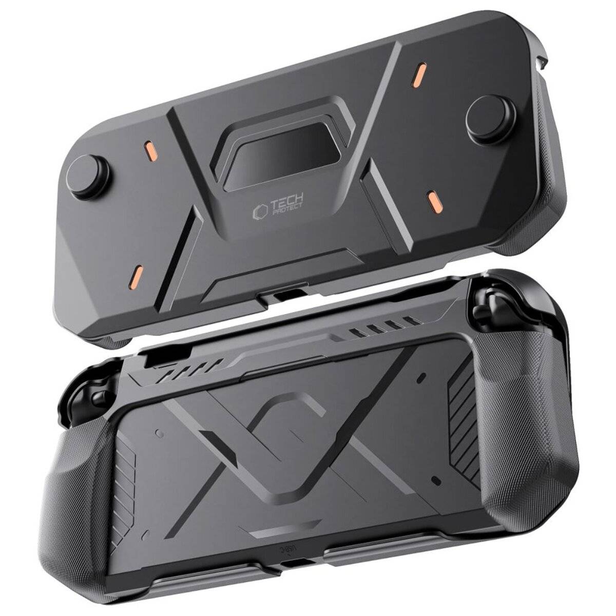 Custodia Tech-Protect Carbonox per Nintendo Switch 2 nera-0