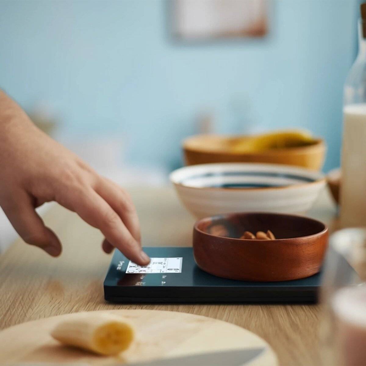 Bilancia da cucina intelligente Wozinsky WIK-10 con app Bluetooth – Nera-1