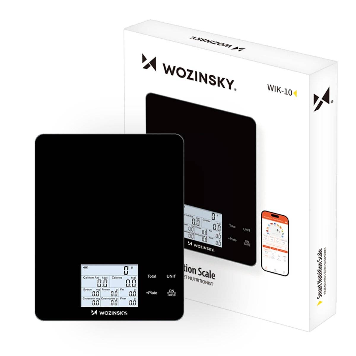 Bilancia da cucina intelligente Wozinsky WIK-10 con app Bluetooth – Nera-3