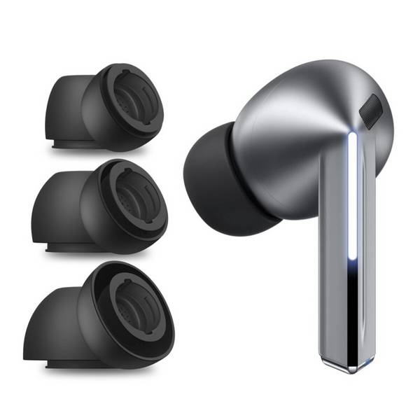 Gommini auricolari TechProtect per Samsung Galaxy Buds 3 Pro S/M/L neri (set da 3 pezzi)