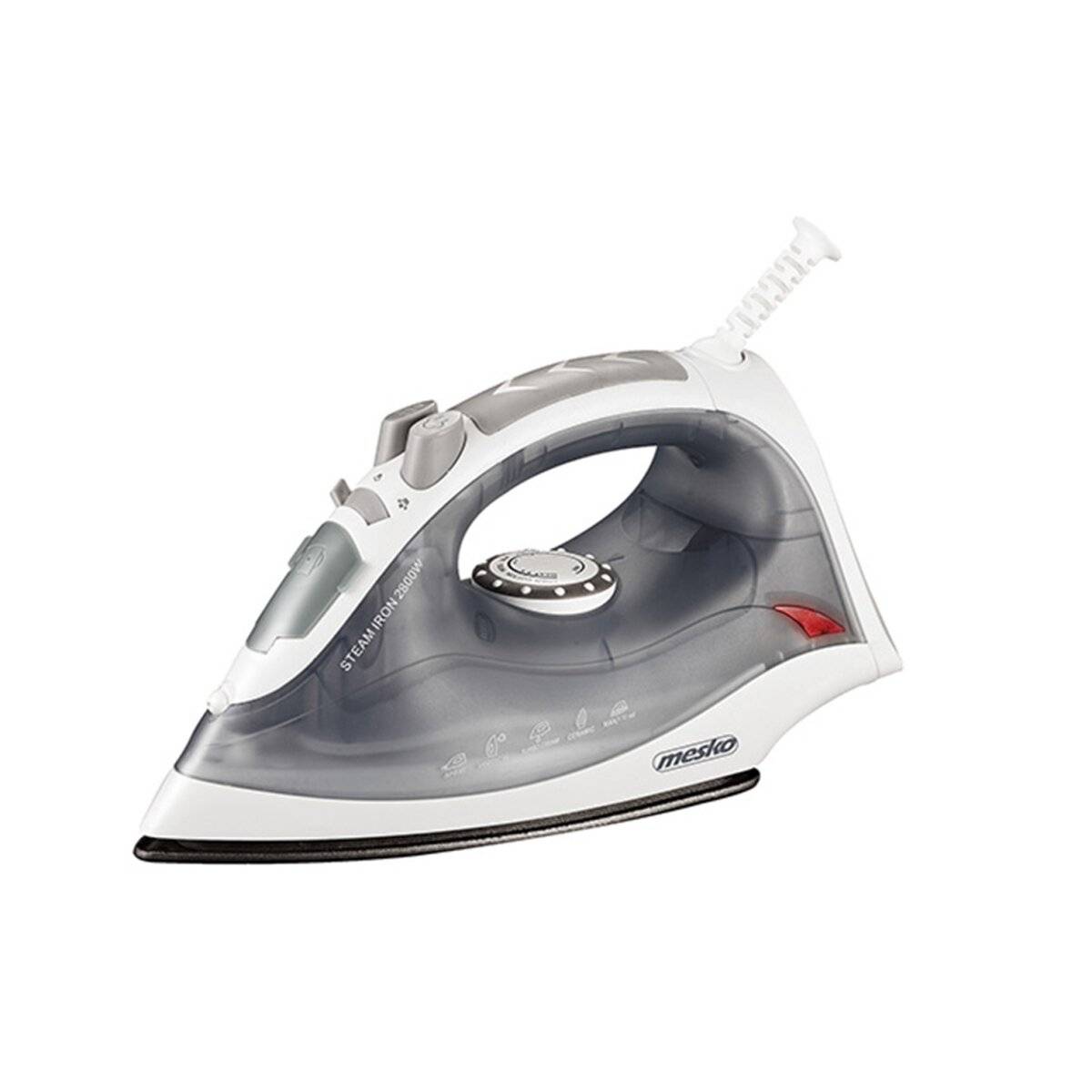 Ferro da stiro a vapore Mesko MS 5037 2800 W - 170 ml, grigio-0