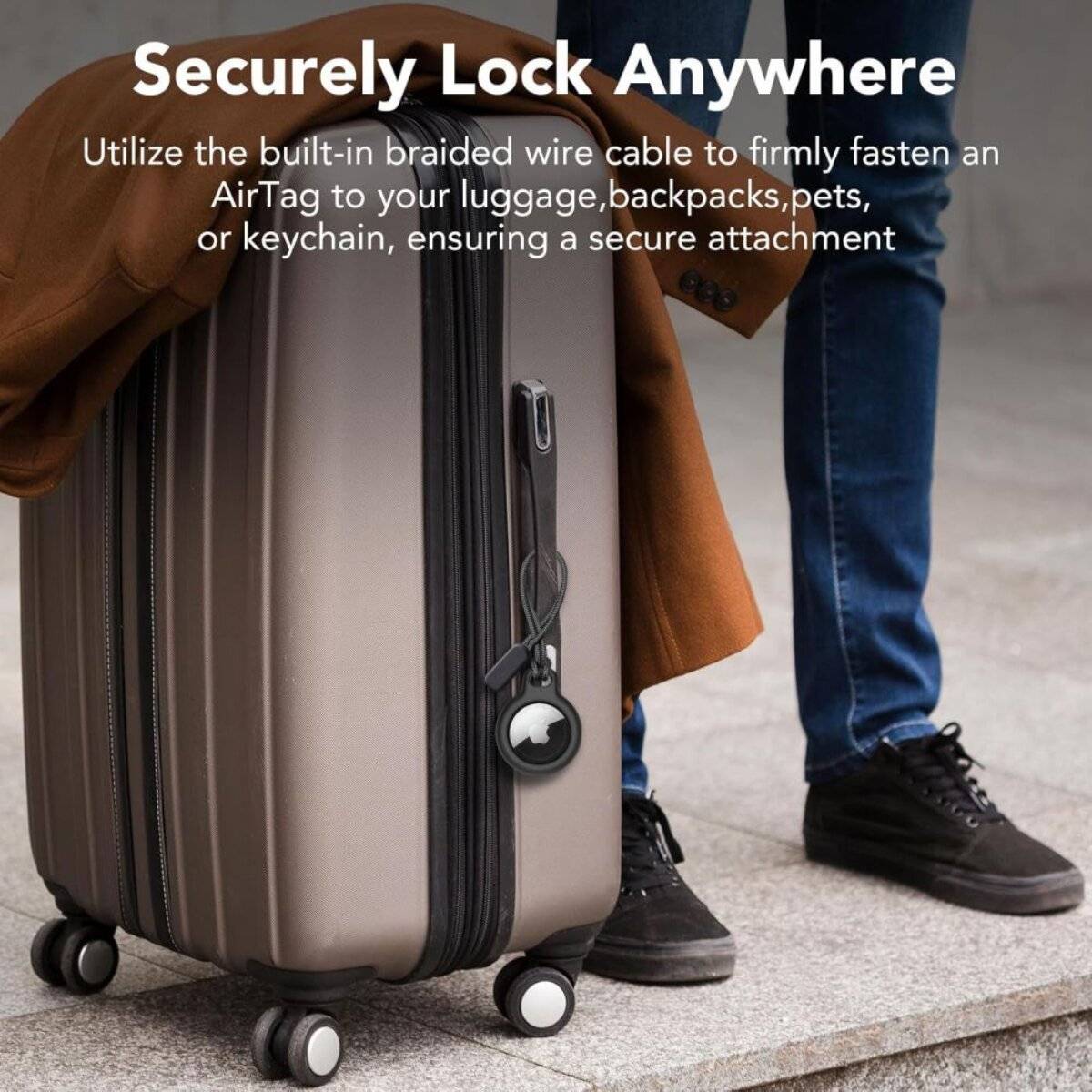 Custodia Tech-Protect Rough 2-Pack per Apple AirTag nera-3
