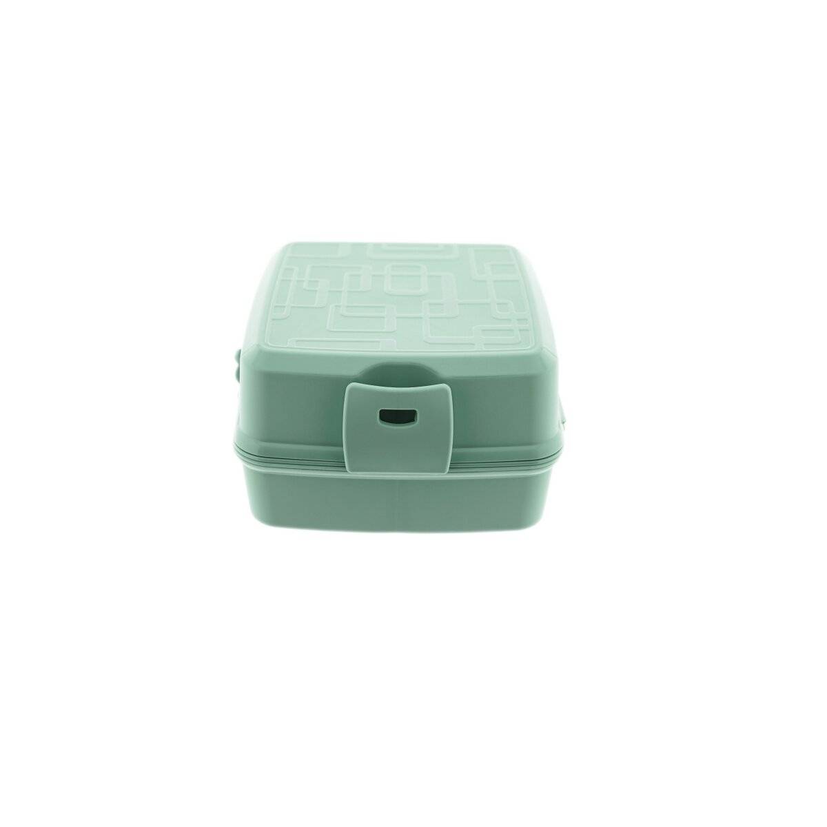 Contenitore multiuso per pane e pranzo con posate (02 1164) Verde-0