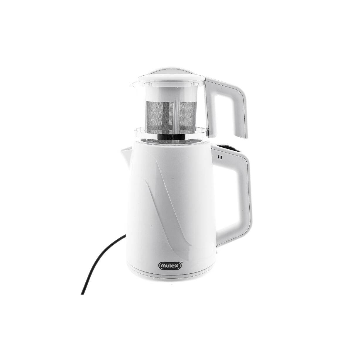Bollitore e macchina per il tè Mulex Tea Express 2 in 1 - 1L + 2L, 1650W - Bianco-0