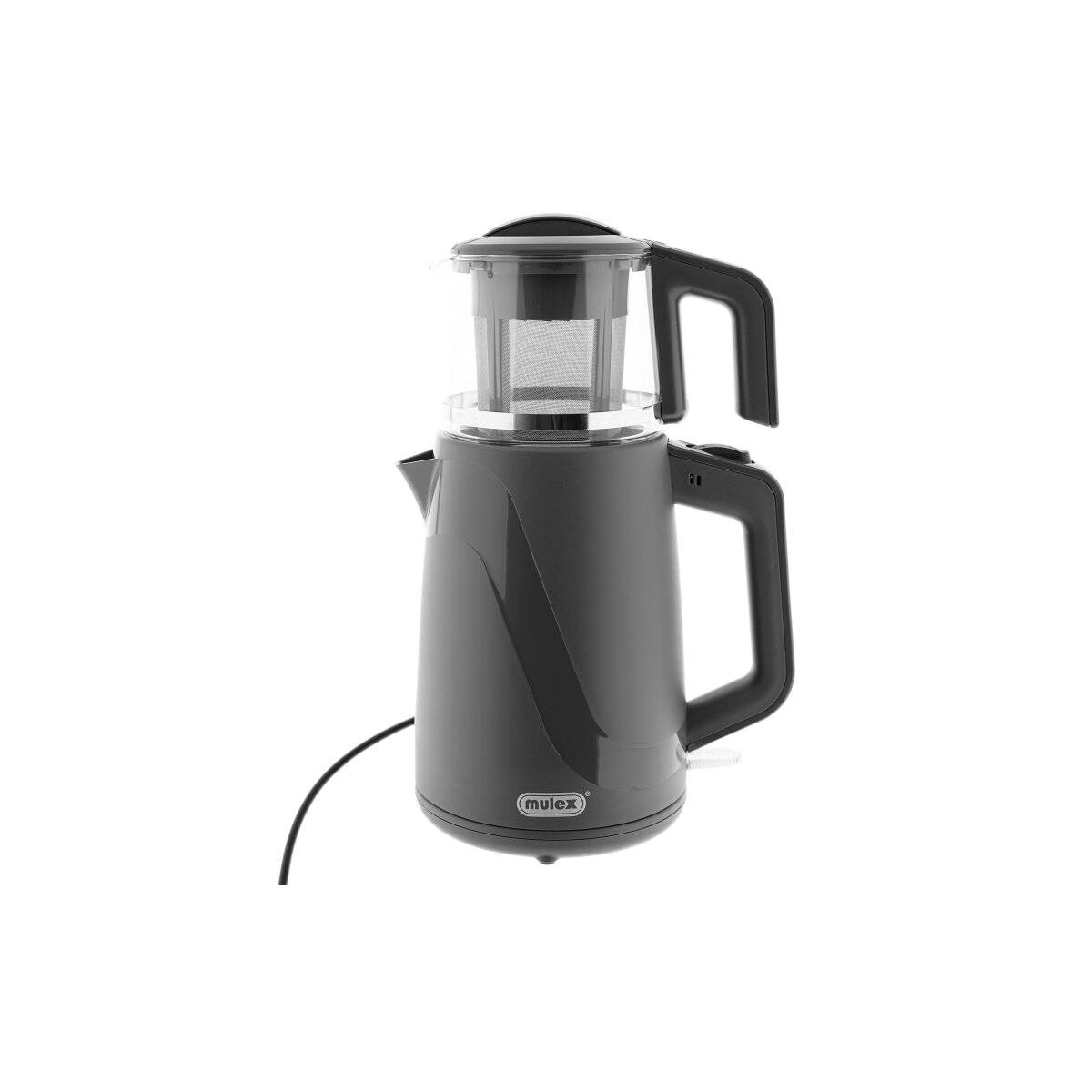Bollitore e macchina per il tè Mulex Tea Express 2 in 1 - 1L + 2L, 1650W - Grigio-0