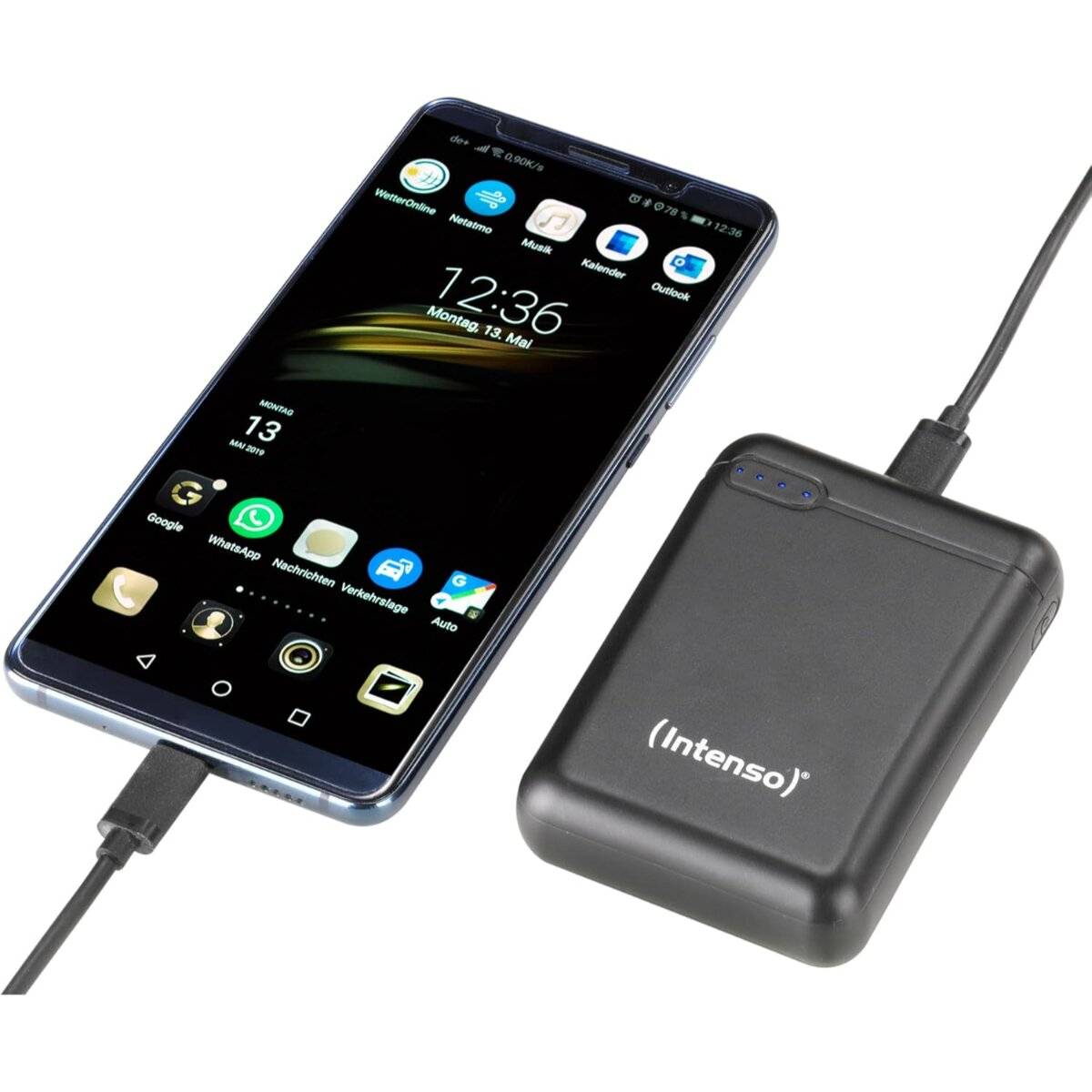 Intenso Power Bank portatile XS10000 10000mAh – Doppia uscita, leggero e sicuro, nero-2