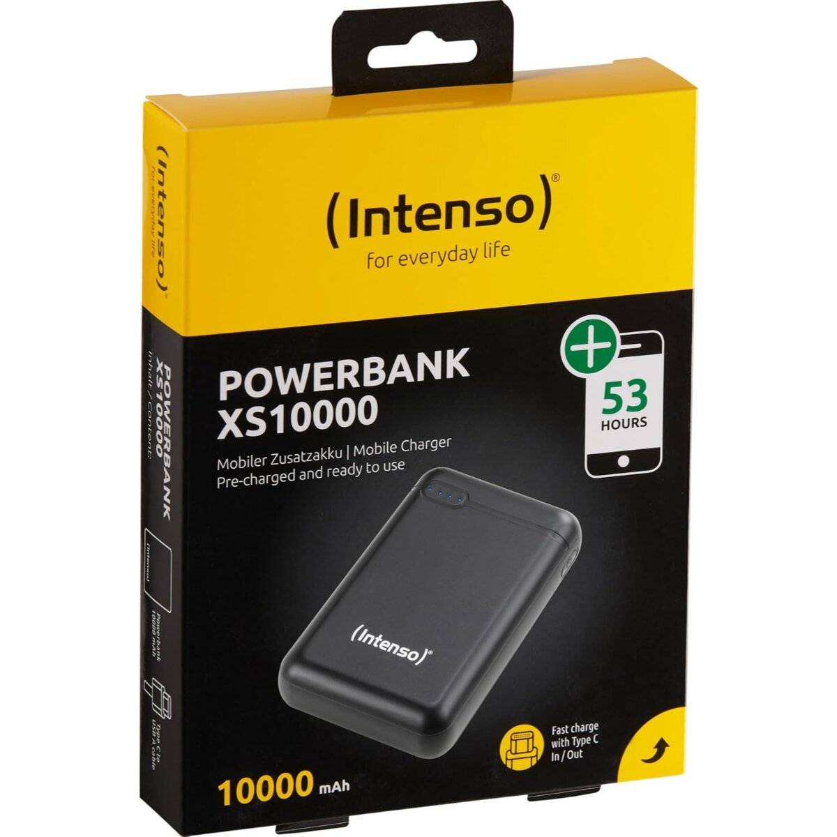Intenso Power Bank portatile XS10000 10000mAh – Doppia uscita, leggero e sicuro, nero-4