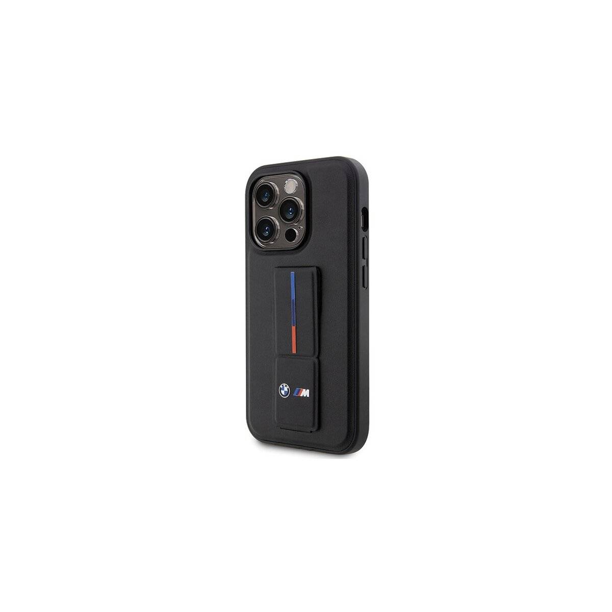 BMW Hardcase Grip Hot Stamp Custodia Compatibile con Apple iPhone 14 Pro Max Case Nero Goffrato Custodia per smartphone-1
