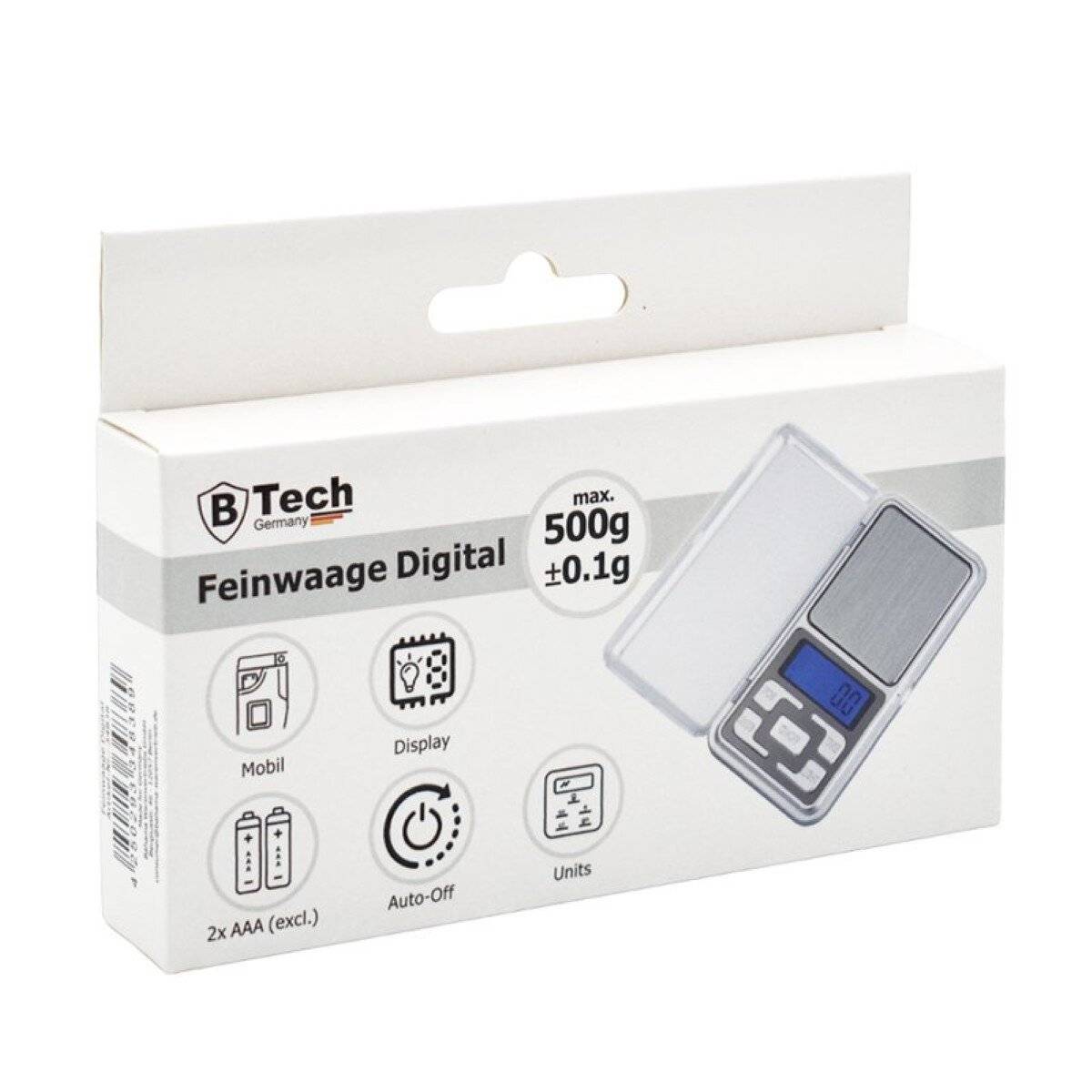Bilancia di precisione digitale 500g / 0.1g - bilancia di precisione con display LCD-2