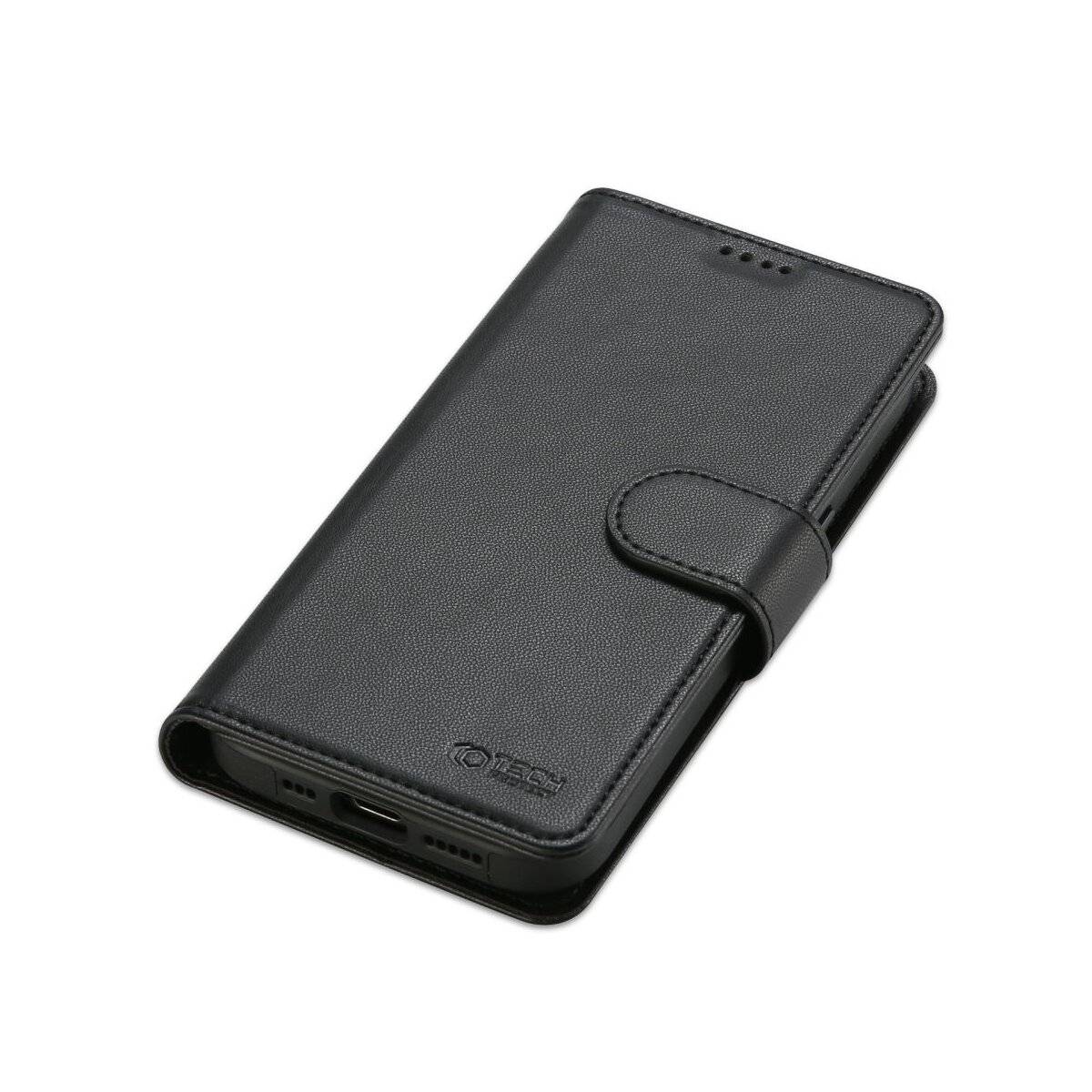 Tech-Protect Wallet Custodia Compatibile con Apple iPhone 13 Case Nero Eco-pelle Anello magnetico Custodia per smartp...-0