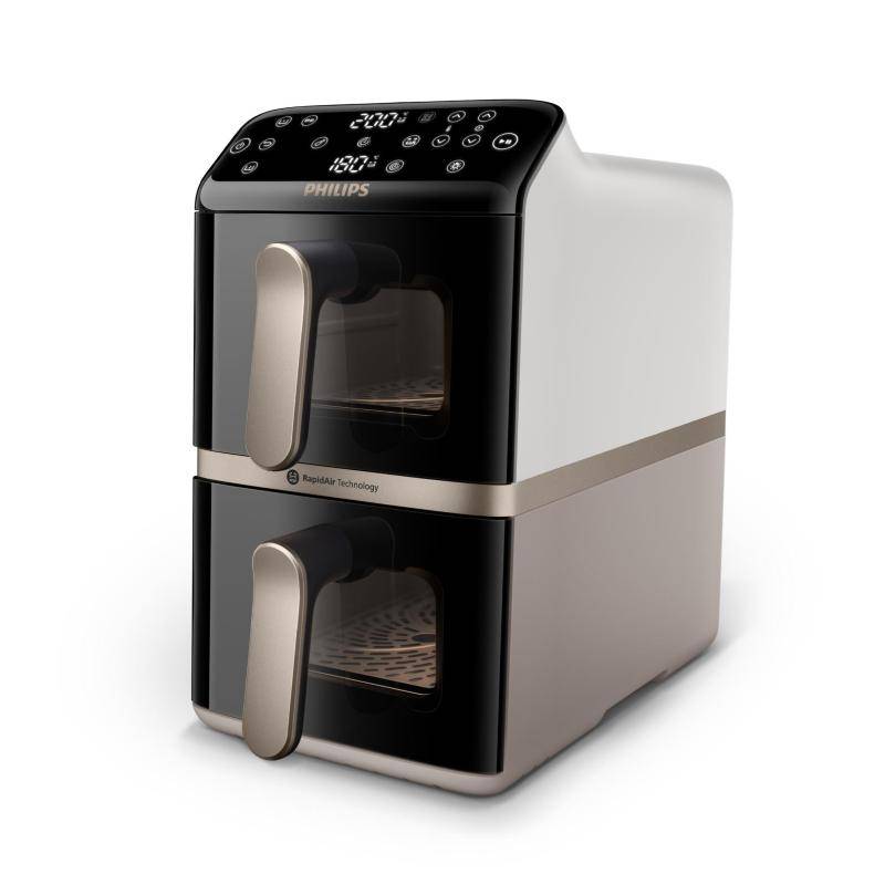 Philips NA462/80 FRIGGITRICE AD ARIA DUALSTACKED 1OL CON FUNZIONE VERTICALE BIANCO CREMA-0