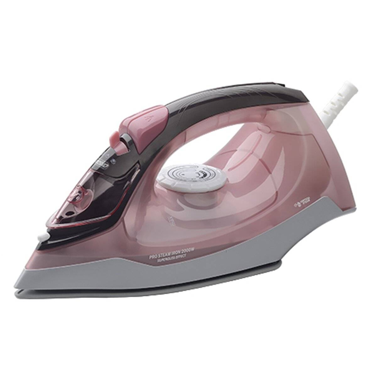 Ferro da stiro a vapore Mesko MS 5028 2600 W - Stiratura a secco e a vapore, rosa-bianco-1