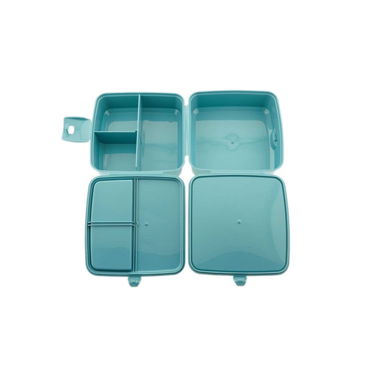 Contenitore multiuso per pane e pranzo con posate (02 1164) Turchese-2