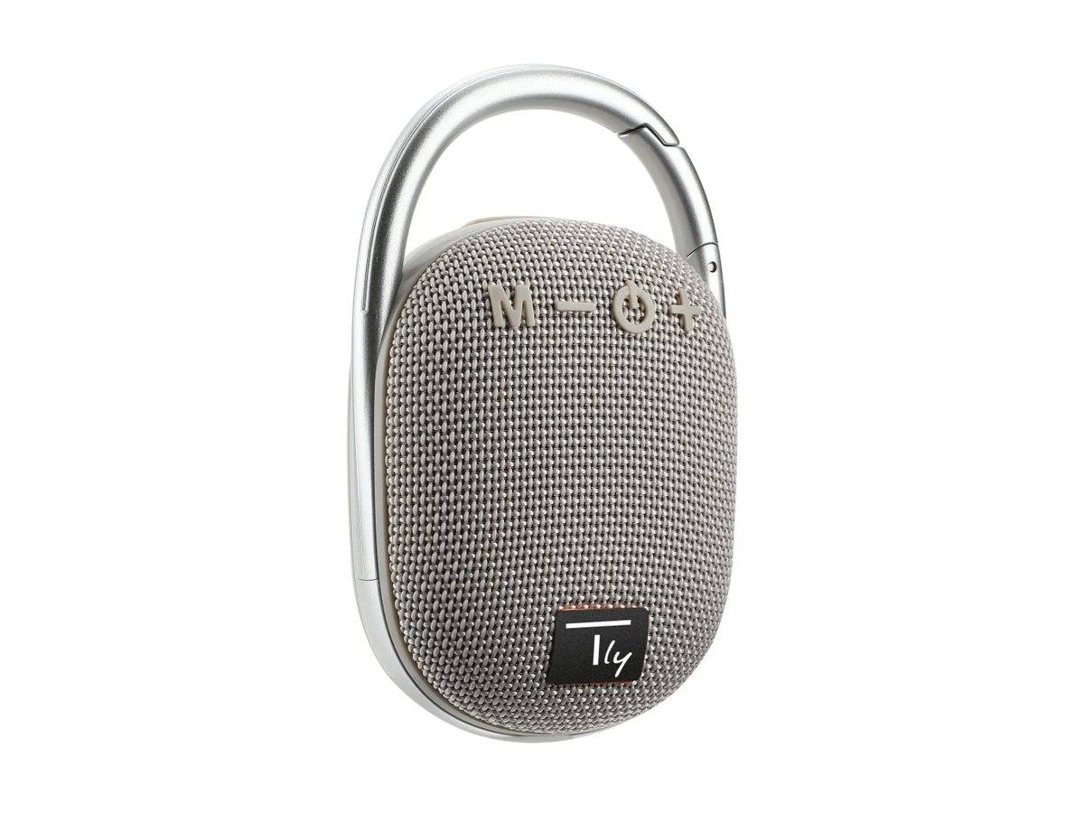 Mini Altoparlante Wireless BT V5.3 Speaker Luce LED Vivavoce TF USB Grigio-0
