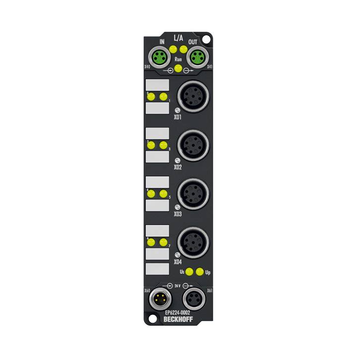 Beckhoff - EP6224-0002 - Beckhoff EtherCAT Box 4-Canale-Kommunikations-Interface | EP6224-0002-0