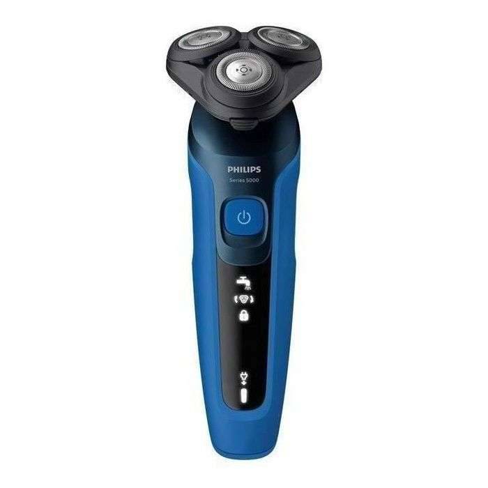 Philips Bodycare Shaver Series 5000, S5466 Wet & Dry Rasoio lavabile Nero-Blu-2