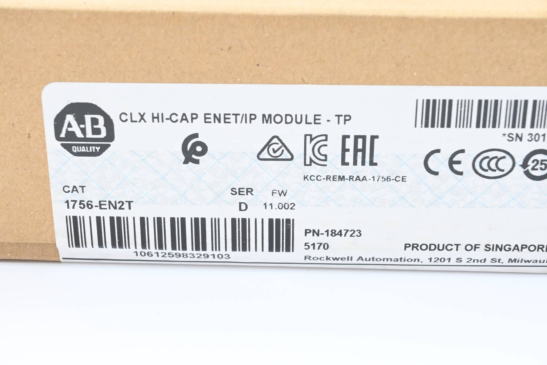 Allen-Bradley - 1756-EN2T - ControlLogix EtherNet/IP Bridge Copper 256 "Allen-Bradley"-1