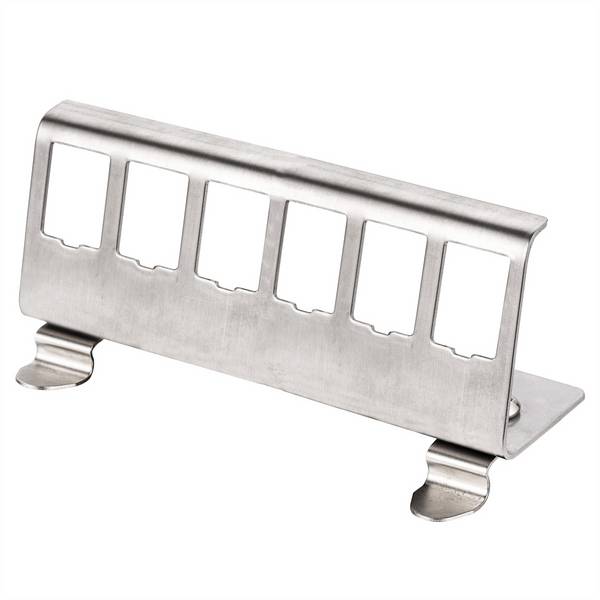 Roline Adattatore per guide DIN non incluso, per sei moduli e connettori Keystone... 21.13.1317 Argento (Metallizzato) 1 pz.