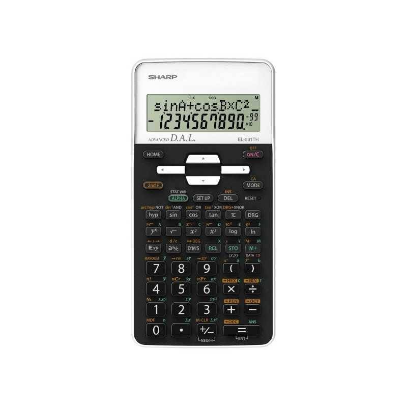 Sharp EL-531TH calcolatrice Tasca Calcolatrice scientifica Nero, Bianco-0
